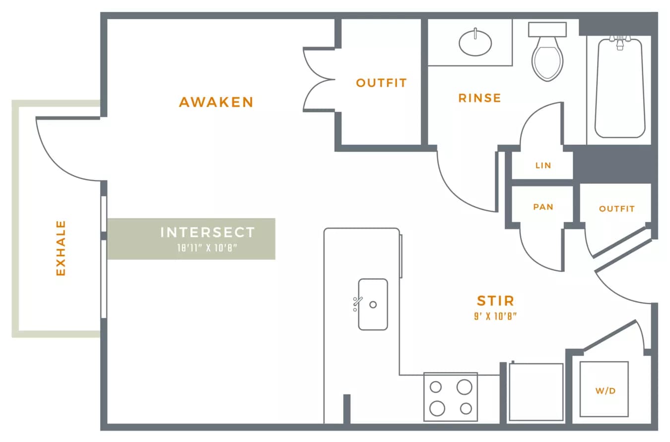 Studio • 1 Bath 3079 floor plan