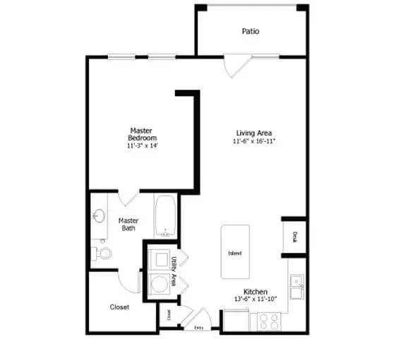 Unit - - floor plan