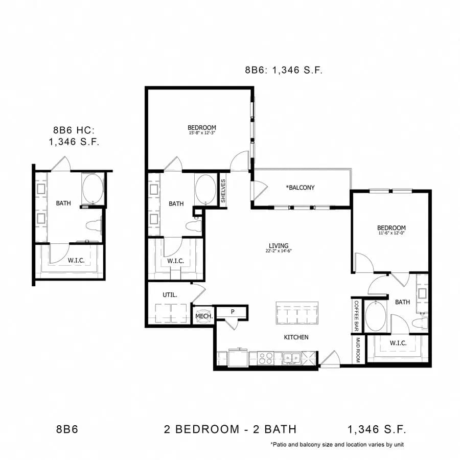 Unit - - floor plan