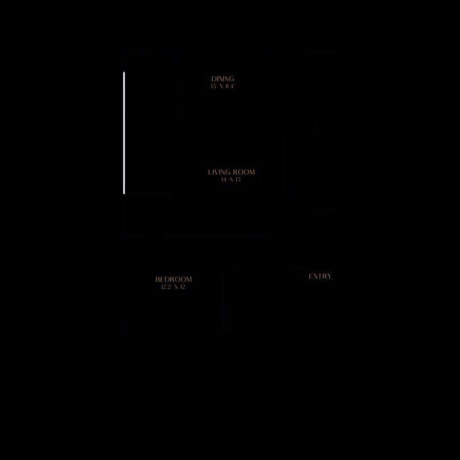1 Bed • 1 Bath L0435 floor plan