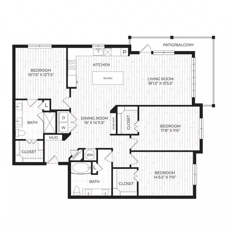 Unit 1401 1401 floor plan