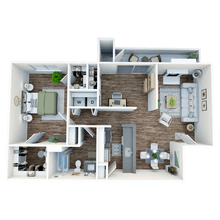 B1 | 2 Bed | 1 Bath | Upgraded 307 floor plan