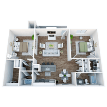 B2 | 2 Bed | 2 Bath | Upgraded 2203 floor plan