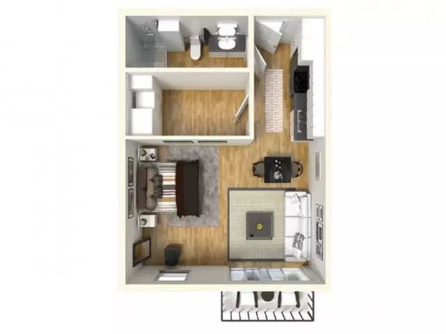 Studio • 1 Bath 405 floor plan