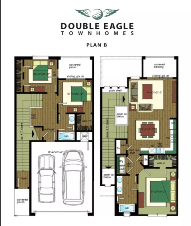 3 Beds • 2 Bath 802 floor plan