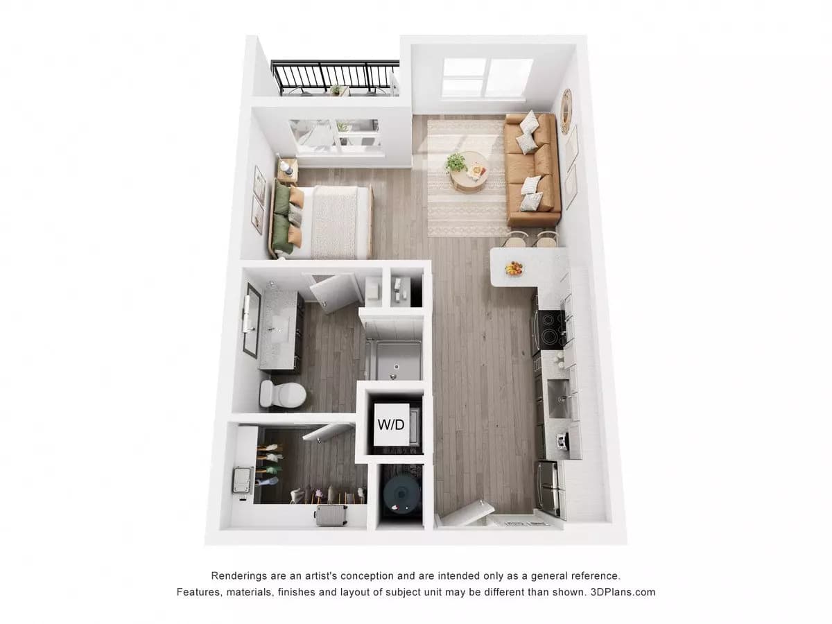 Studio • 1 Bath 6210 floor plan