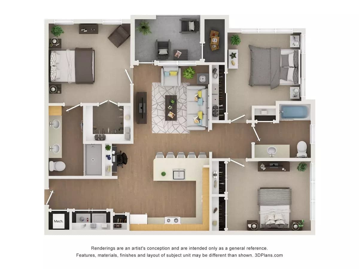 Unit 6101 6101 floor plan