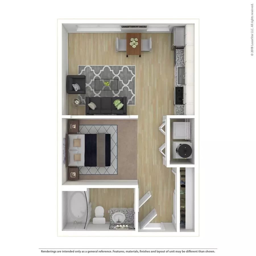 Studio • 1 Bath 12313 floor plan