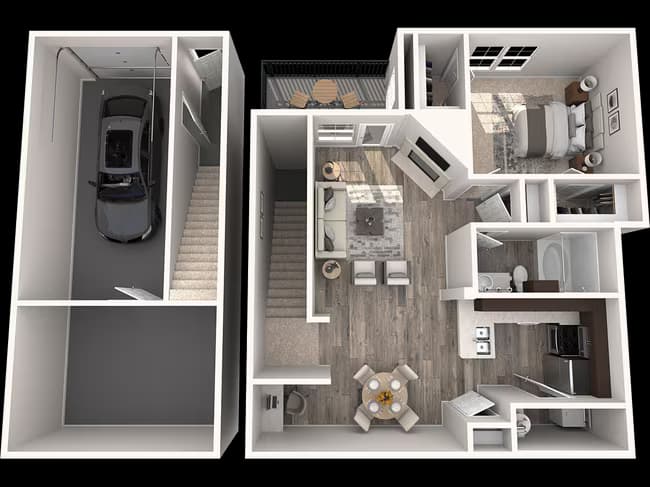 A9 1148 Sq. Ft. 2nd Fl. With Garage & Extra Bon... 1804 floor plan