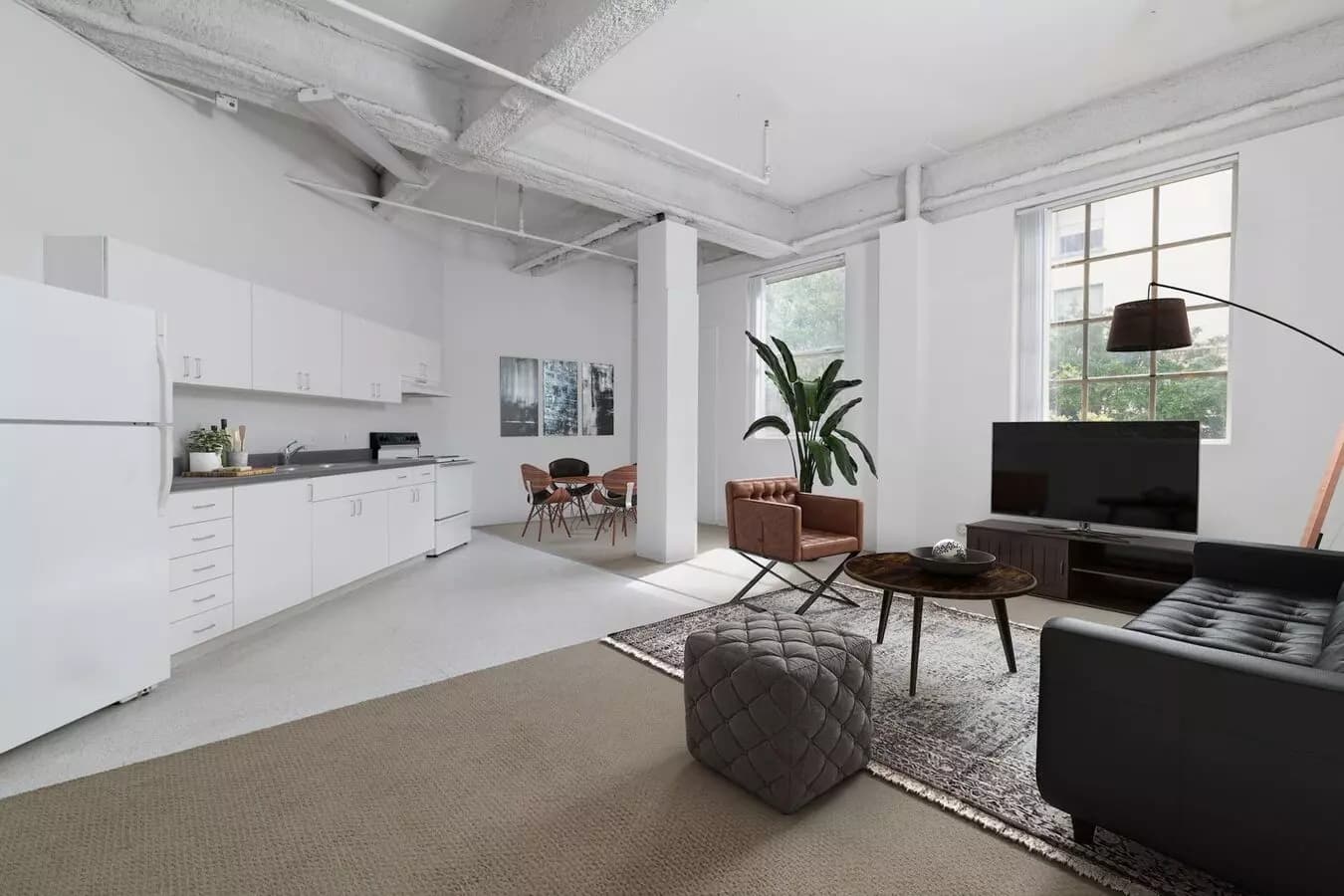 1 Bed, 1 Bath Model floor plan