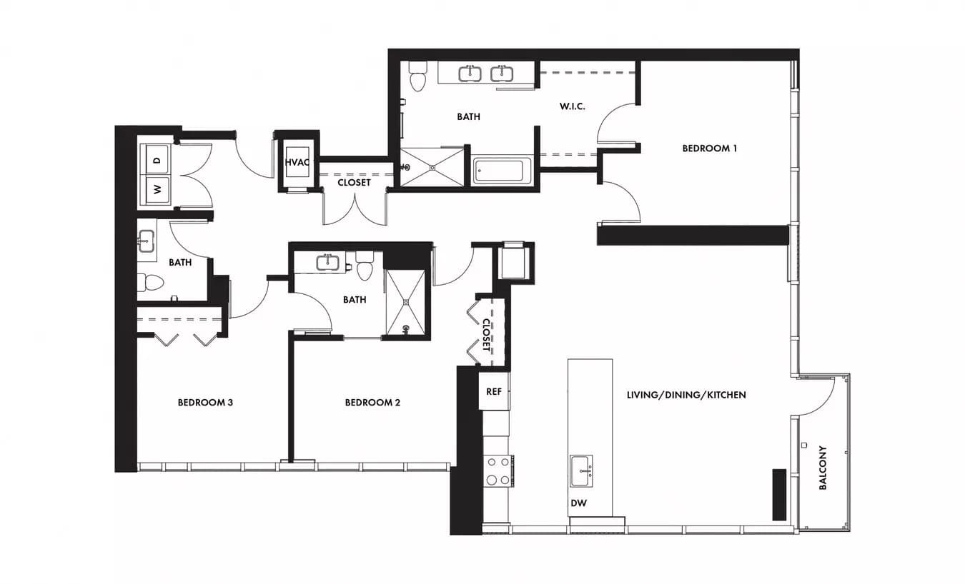 3 Beds • 2 Bath 3902 floor plan