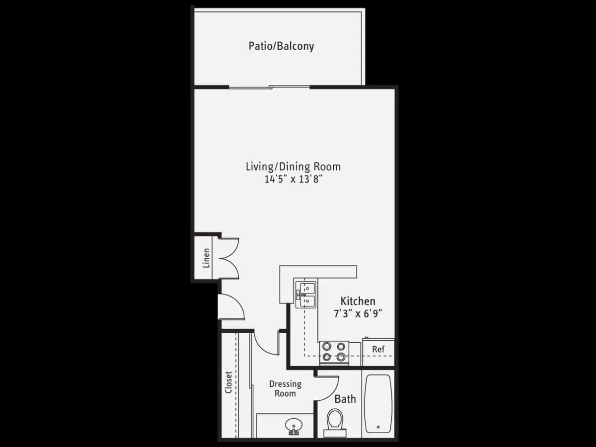Unit 00F-F208 00F-F208 floor plan
