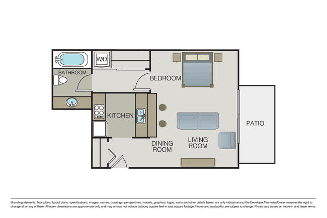 Studio • 1 Bath
3D Tour 09109 floor plan
