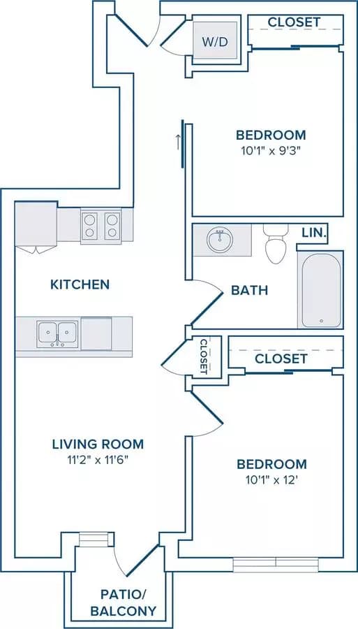 Unit 208 208 floor plan