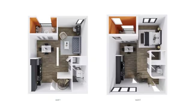 1 Bed • 1 Bath 603 floor plan