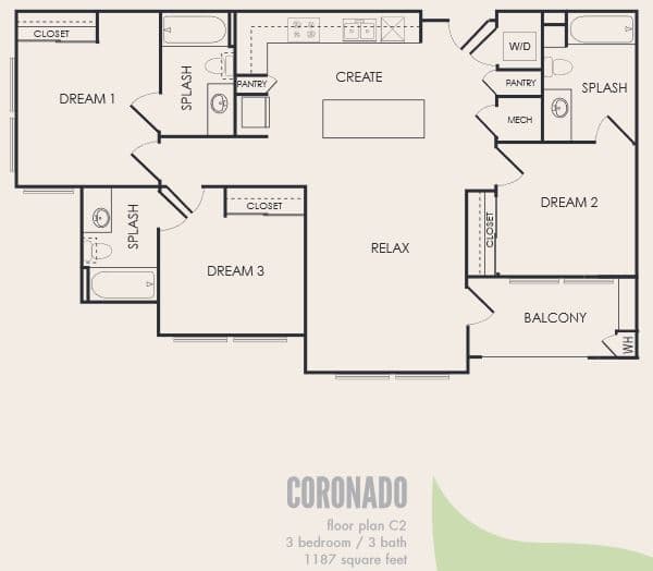 Unit - - floor plan