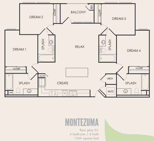 Unit - - floor plan