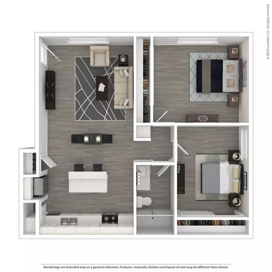 2 Bedroom 4085-32 floor plan