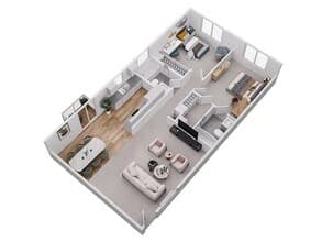 2 Beds • 2 Bath 25 floor plan