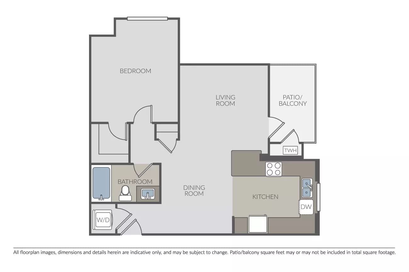 1 Bed • 1 Bath
3D Tour 14-305 floor plan