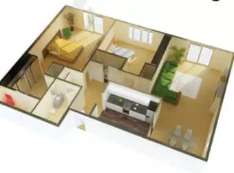 2 Beds • 2 Bath Sammamish floor plan