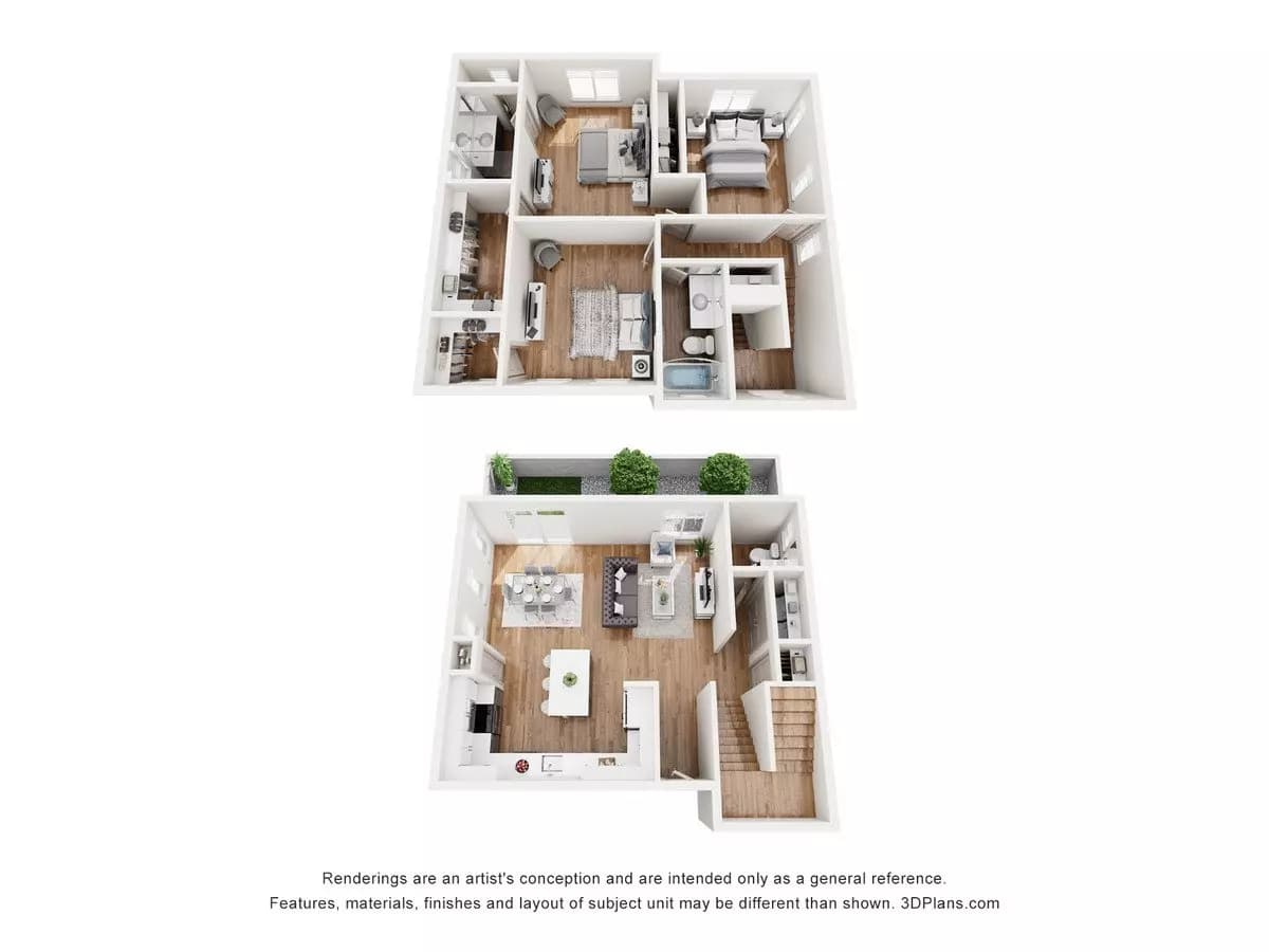 3 Beds • 2 Bath 318 floor plan