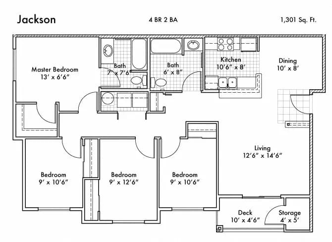 Unit H401 H401 floor plan