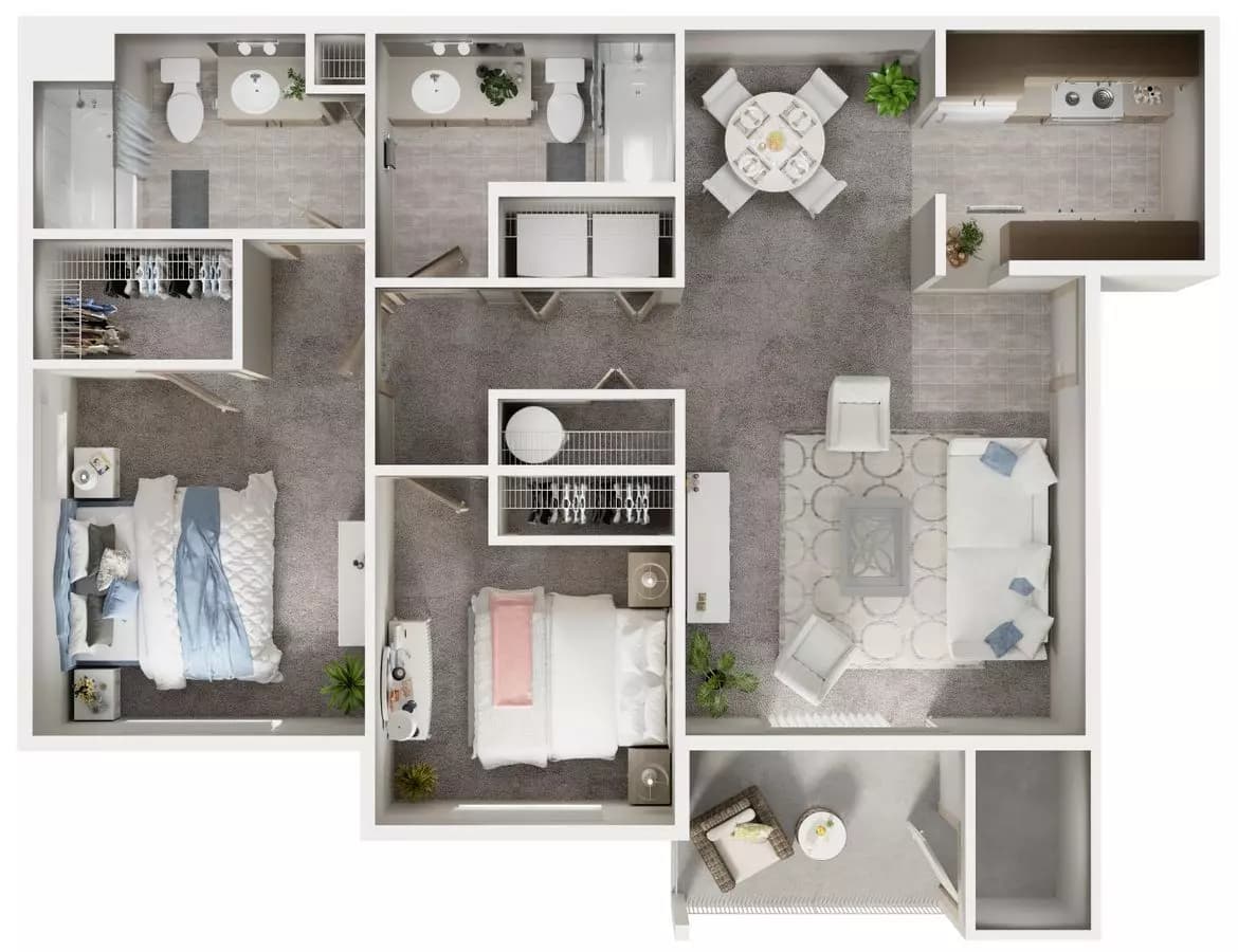 Unit E407 E407 floor plan