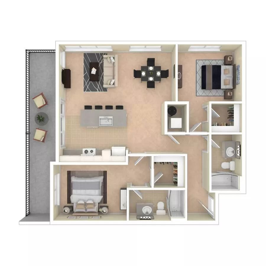 Unit F102 F102 floor plan