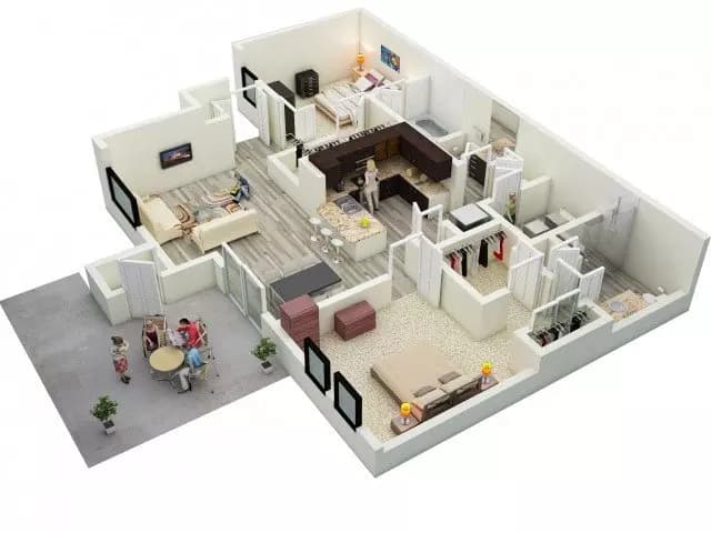 Unit 1170 1170 floor plan