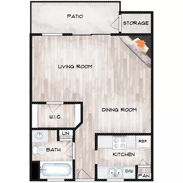 Unit F202 F202 floor plan