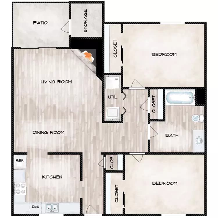 Unit A302 A302 floor plan