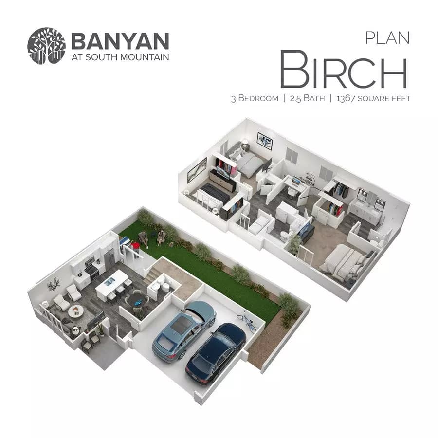 3 Beds • 2 Bath 28-6306 floor plan