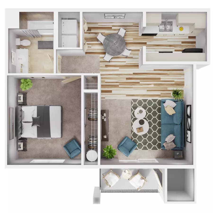 Unit P402 P402 floor plan