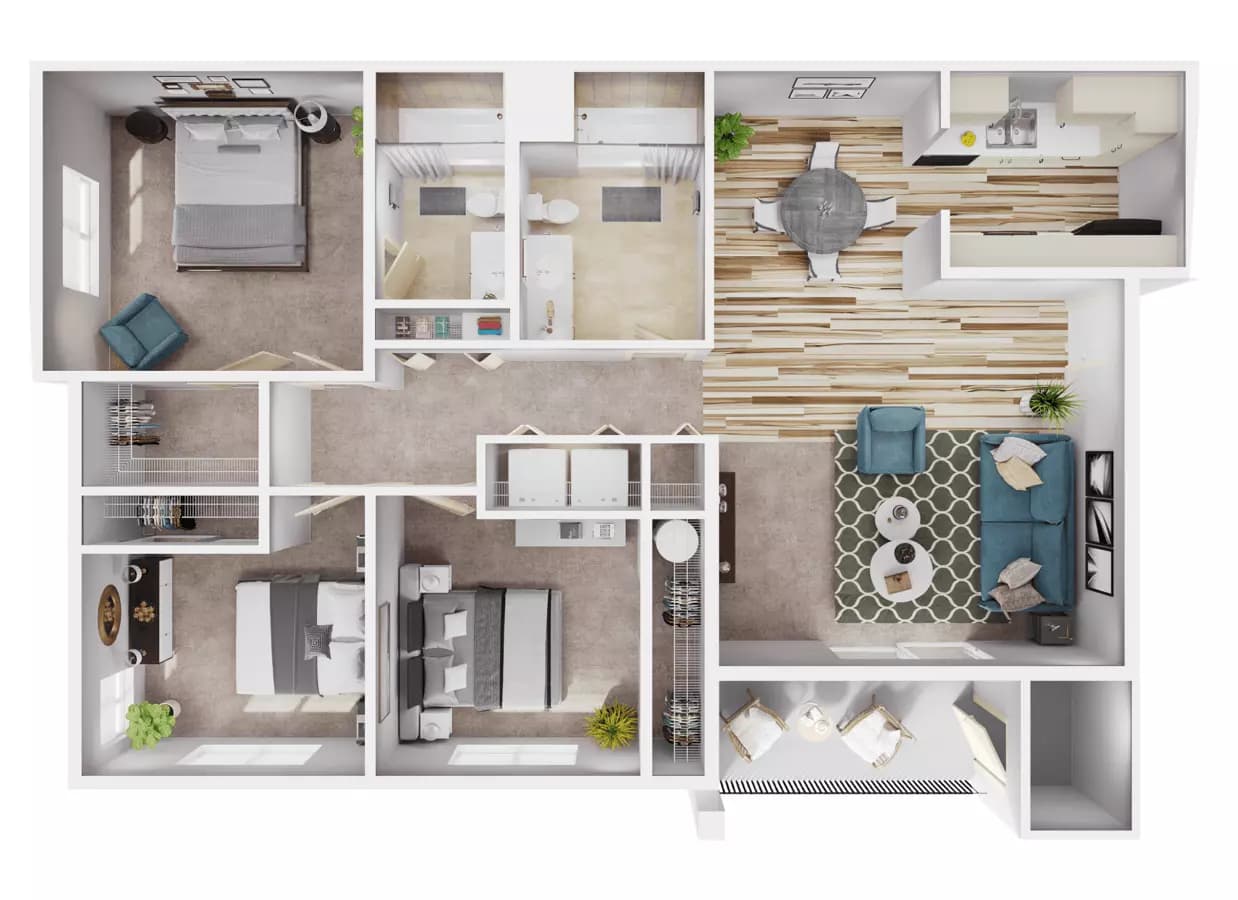 Unit H301 H301 floor plan