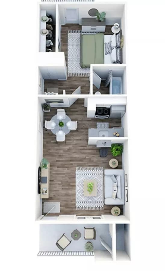 Unit A1 A1 floor plan