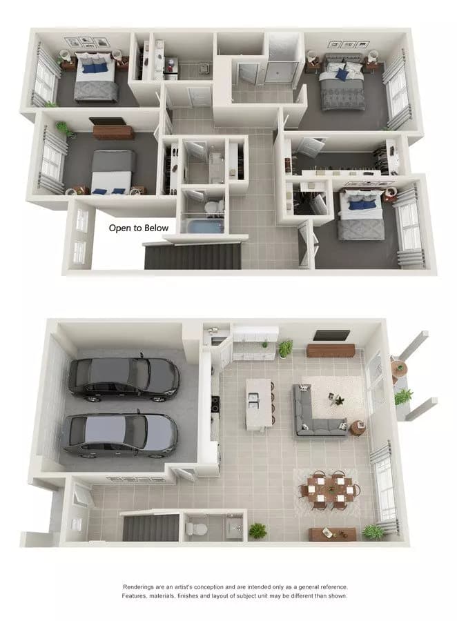 4 Beds • 2 Bath 29 floor plan