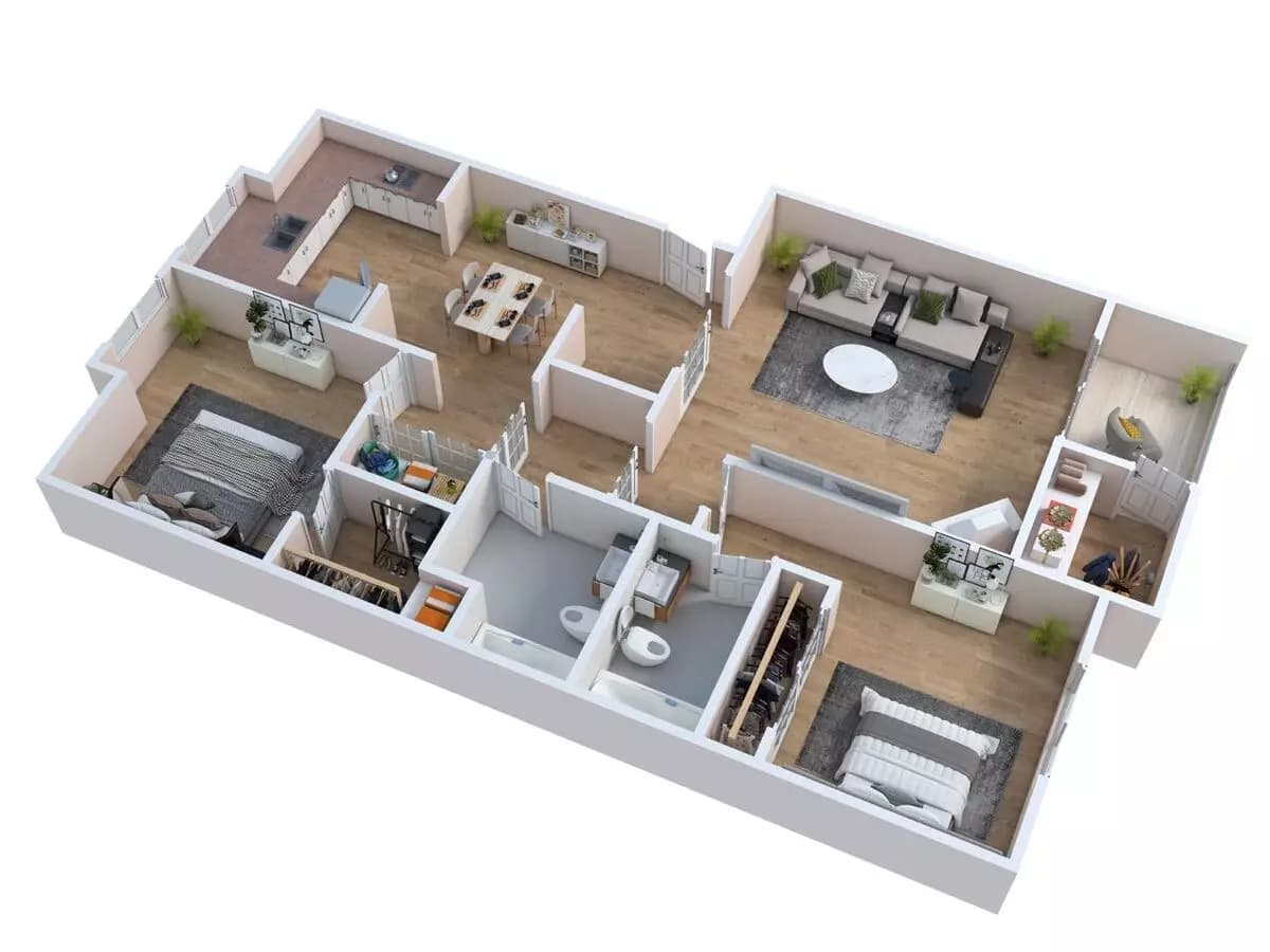 Unit B301 B301 floor plan