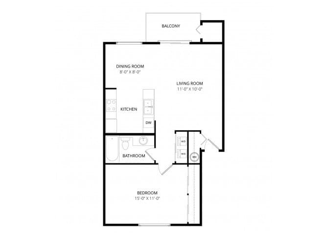 Unit A202 A202 floor plan