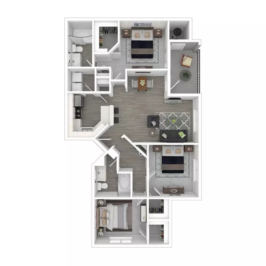 Unit 2033 2033 floor plan