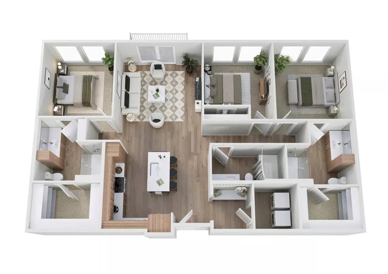3 Beds • 3 Bath 3028 floor plan