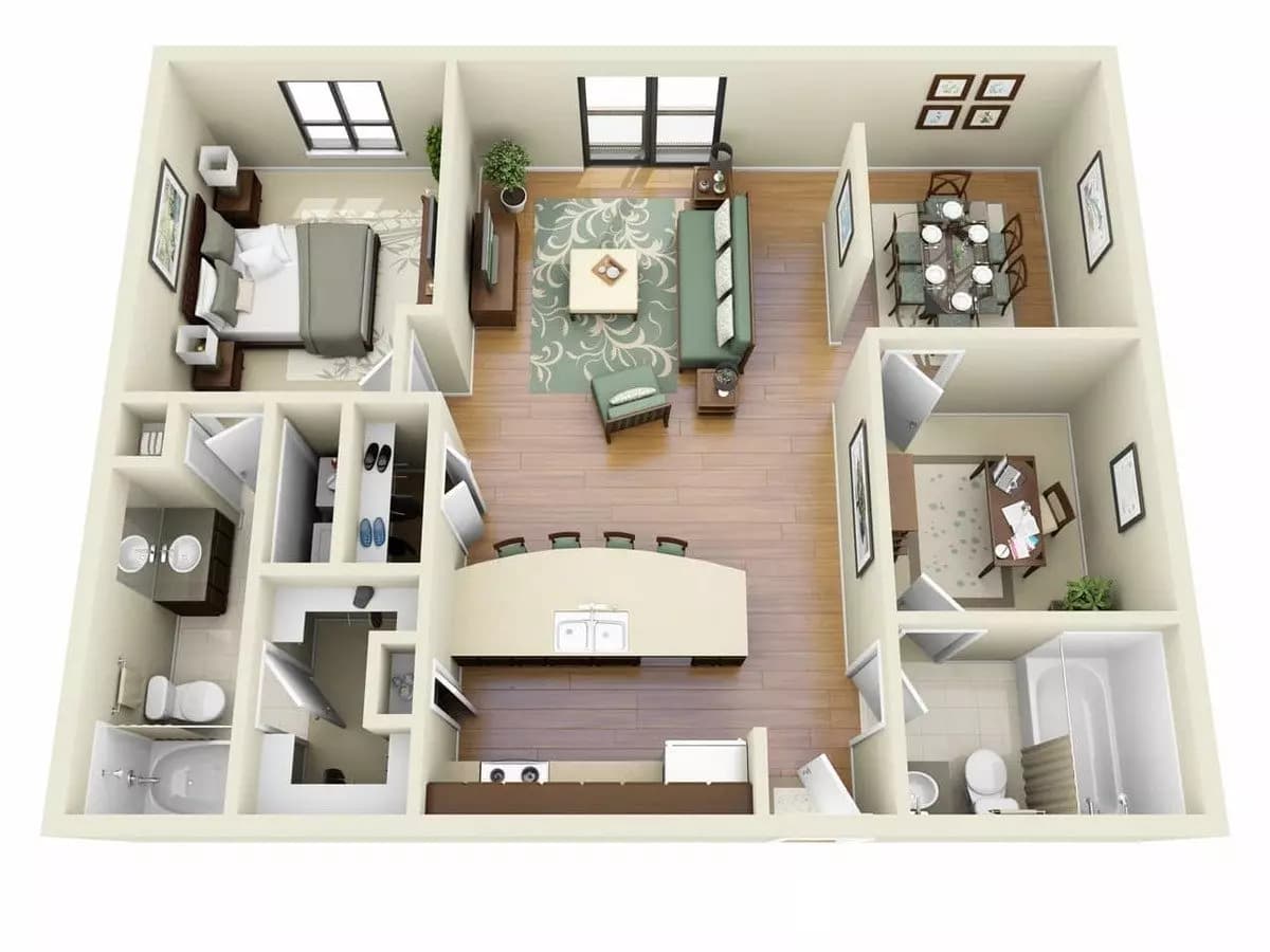 Unit 3408 3408 floor plan