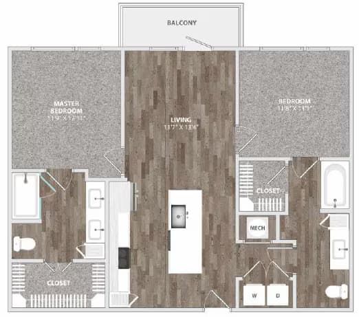 Unit 3318 3118 floor plan