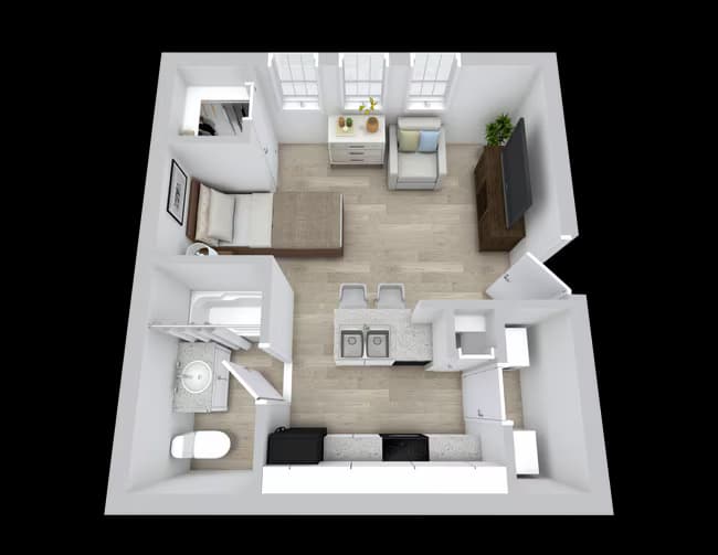 Unit 1315 214 floor plan