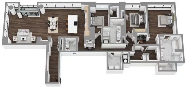 Unit Main-4304 Main-4204 floor plan
