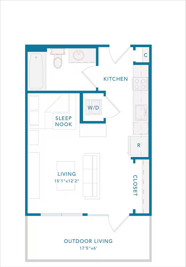 Unit 1135 1221 floor plan