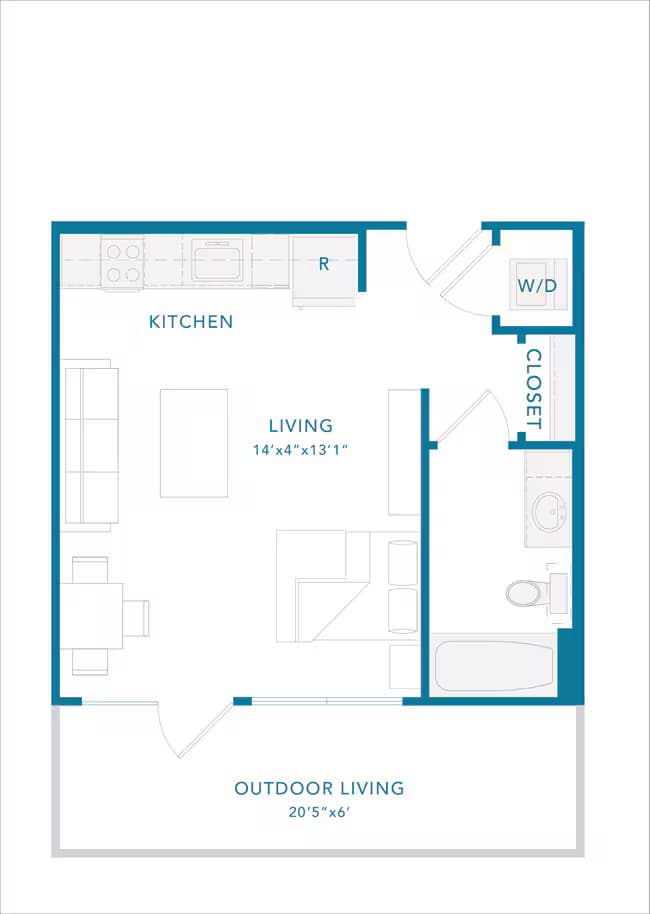 Unit 1124 1417 floor plan