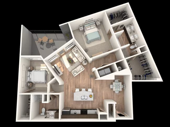 Unit 2142 2442 floor plan