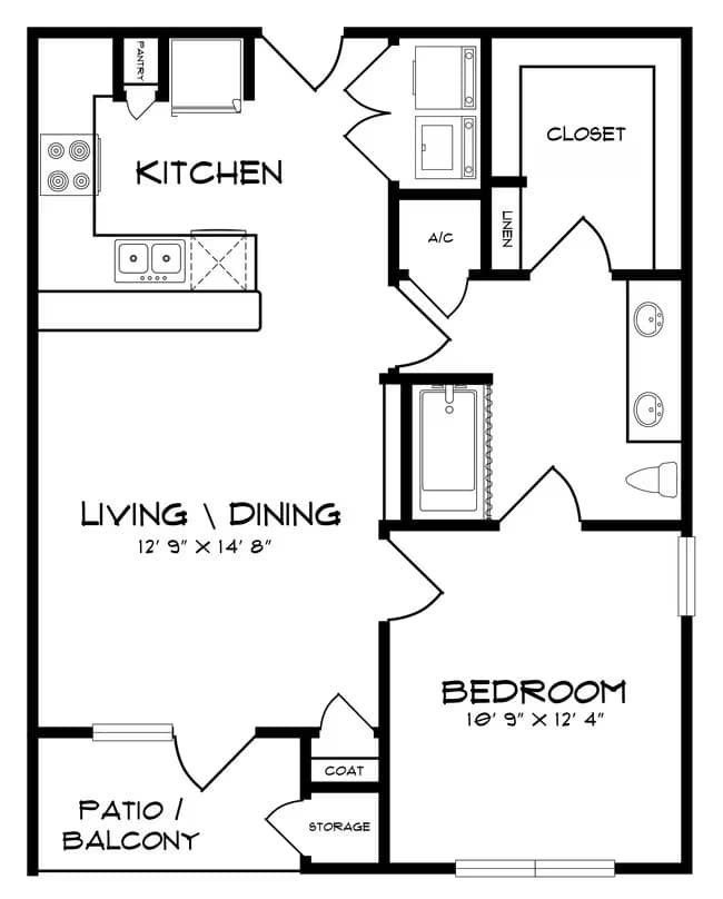 Unit 2417 2103 floor plan