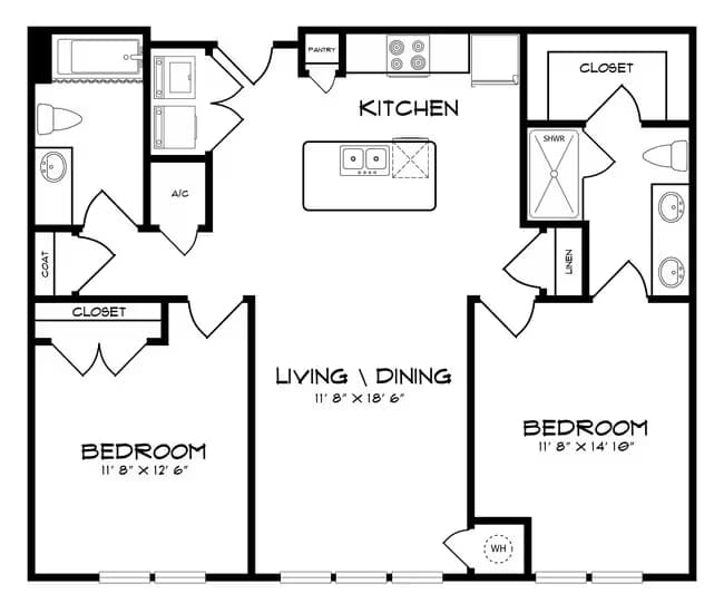 Unit 1309 1309 floor plan